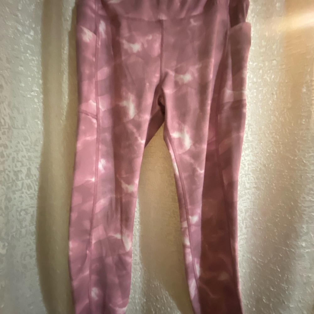 AVIA Pink Tie-Dye Leggings